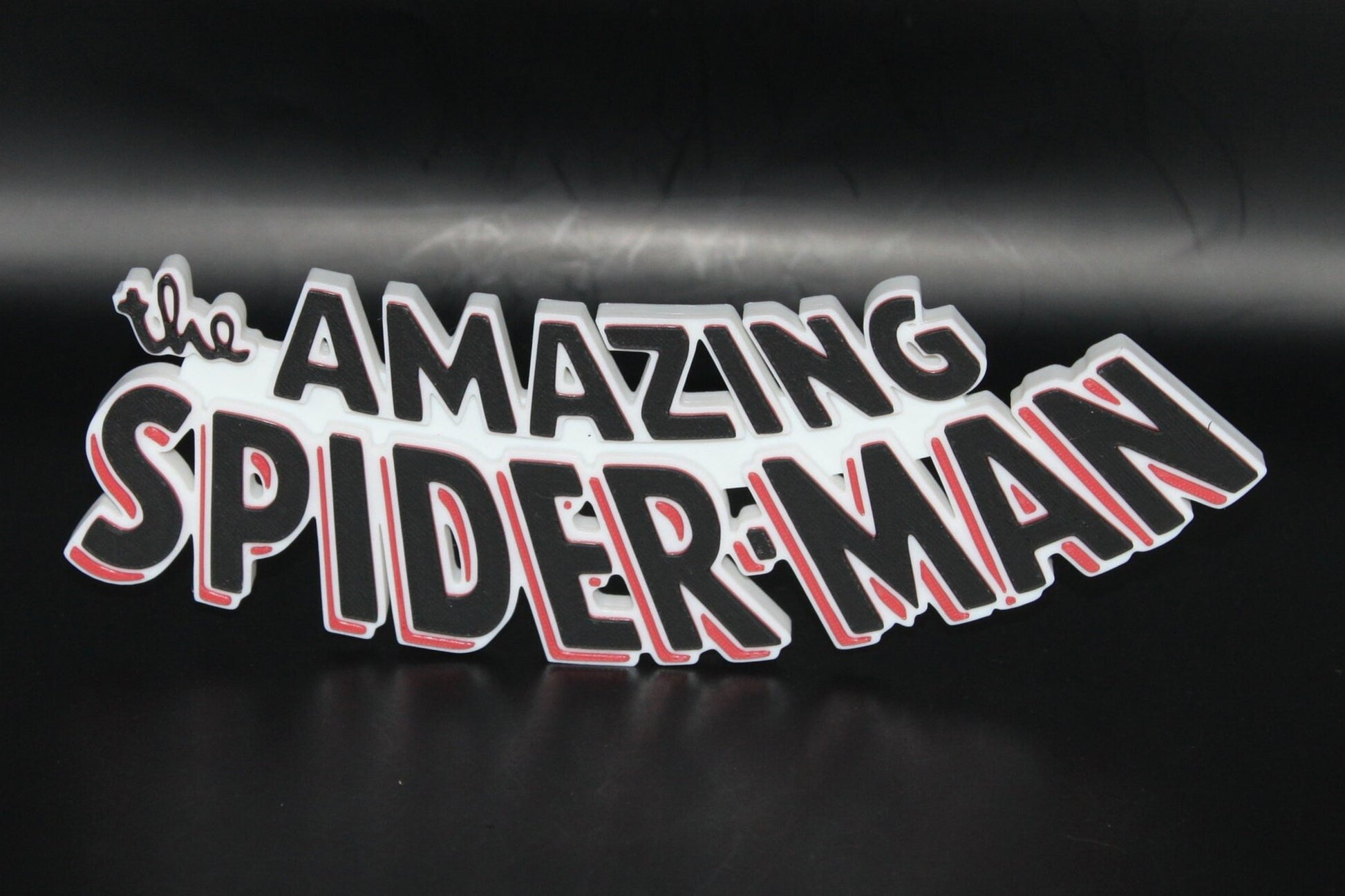 The Amazing Spider-Man 3D printed Comic Logo Art