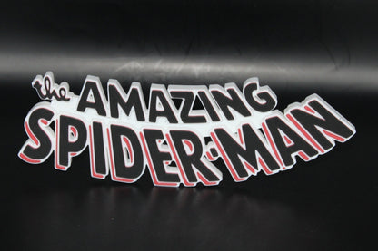 The Amazing Spider-Man 3D printed Logo Sign Wall Desk Shelf Art