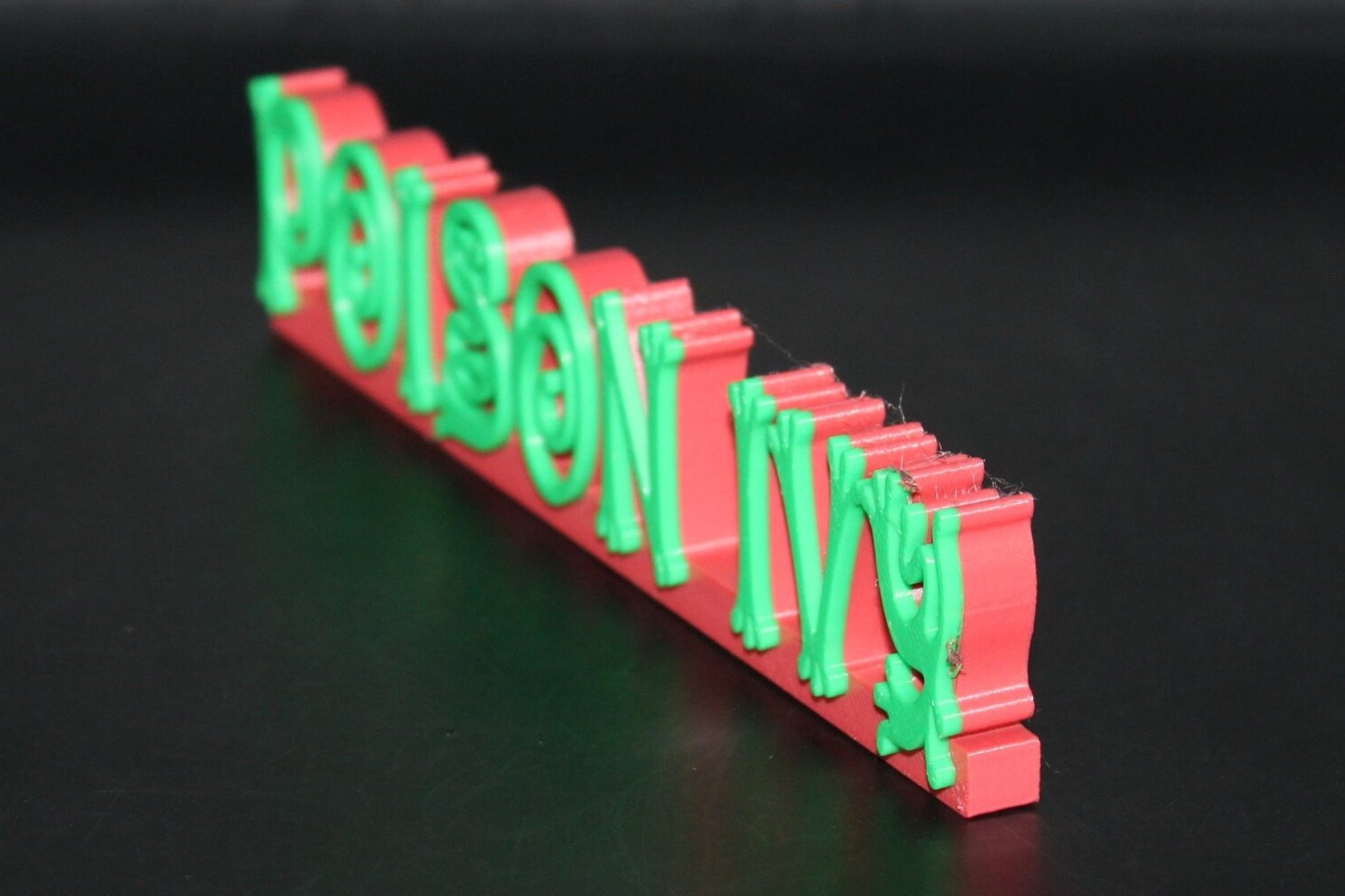 Poison Ivy 3D printed Comic Logo Art