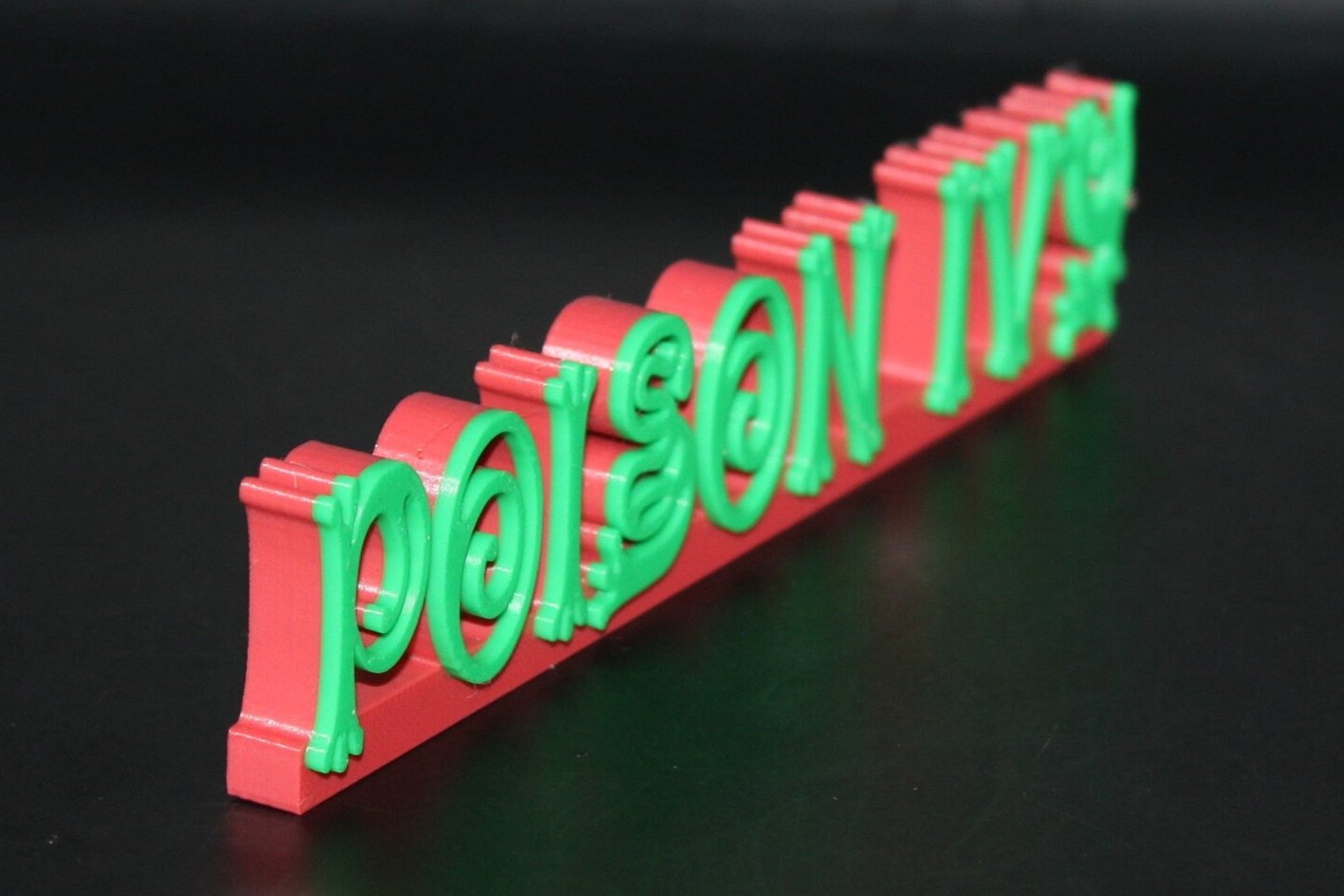 Poison Ivy 3D printed Comic Logo Art