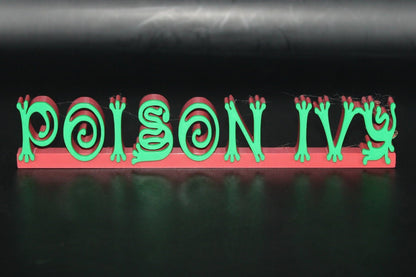 Poison Ivy 3D printed Comic Logo Art