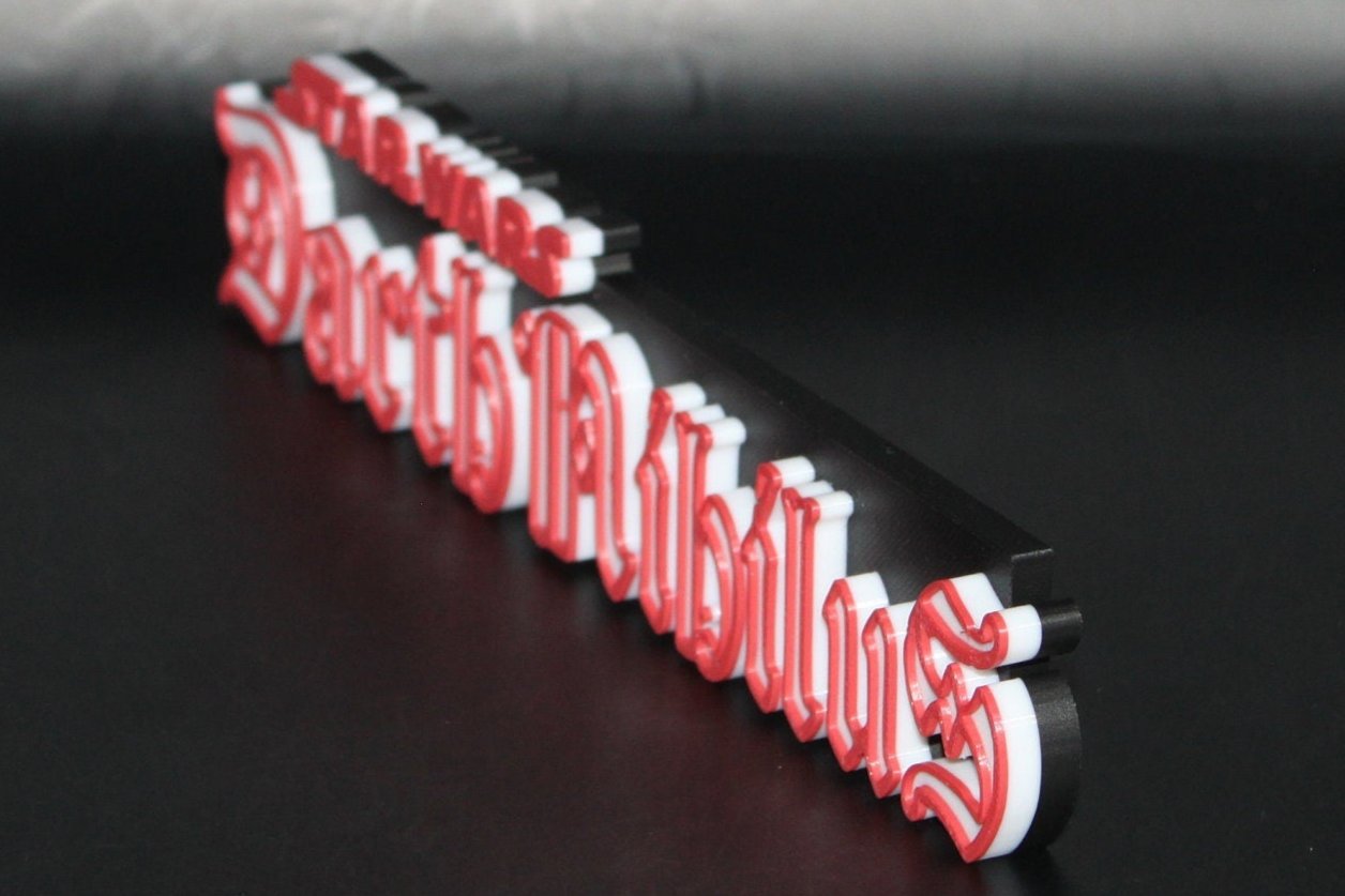 Darth Nihilus 3D printed Logo Art