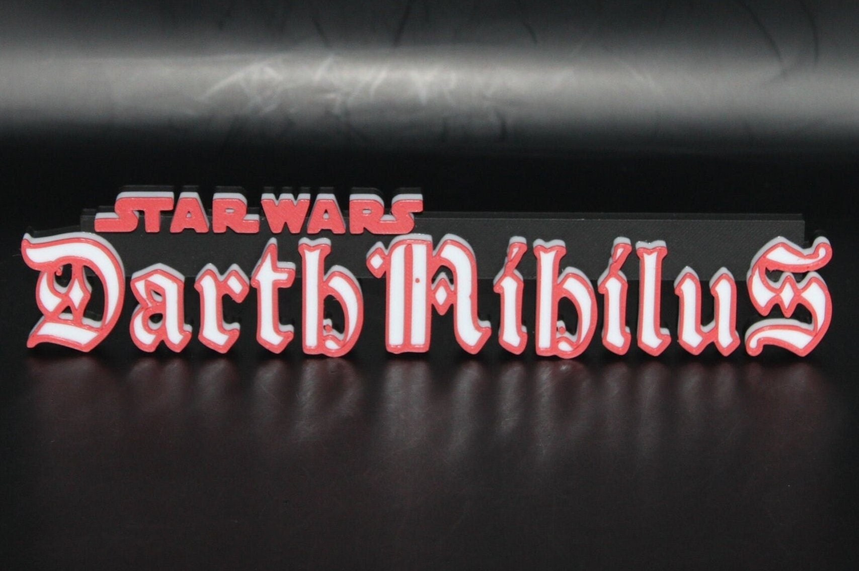 Darth Nihilus 3D printed Logo Art