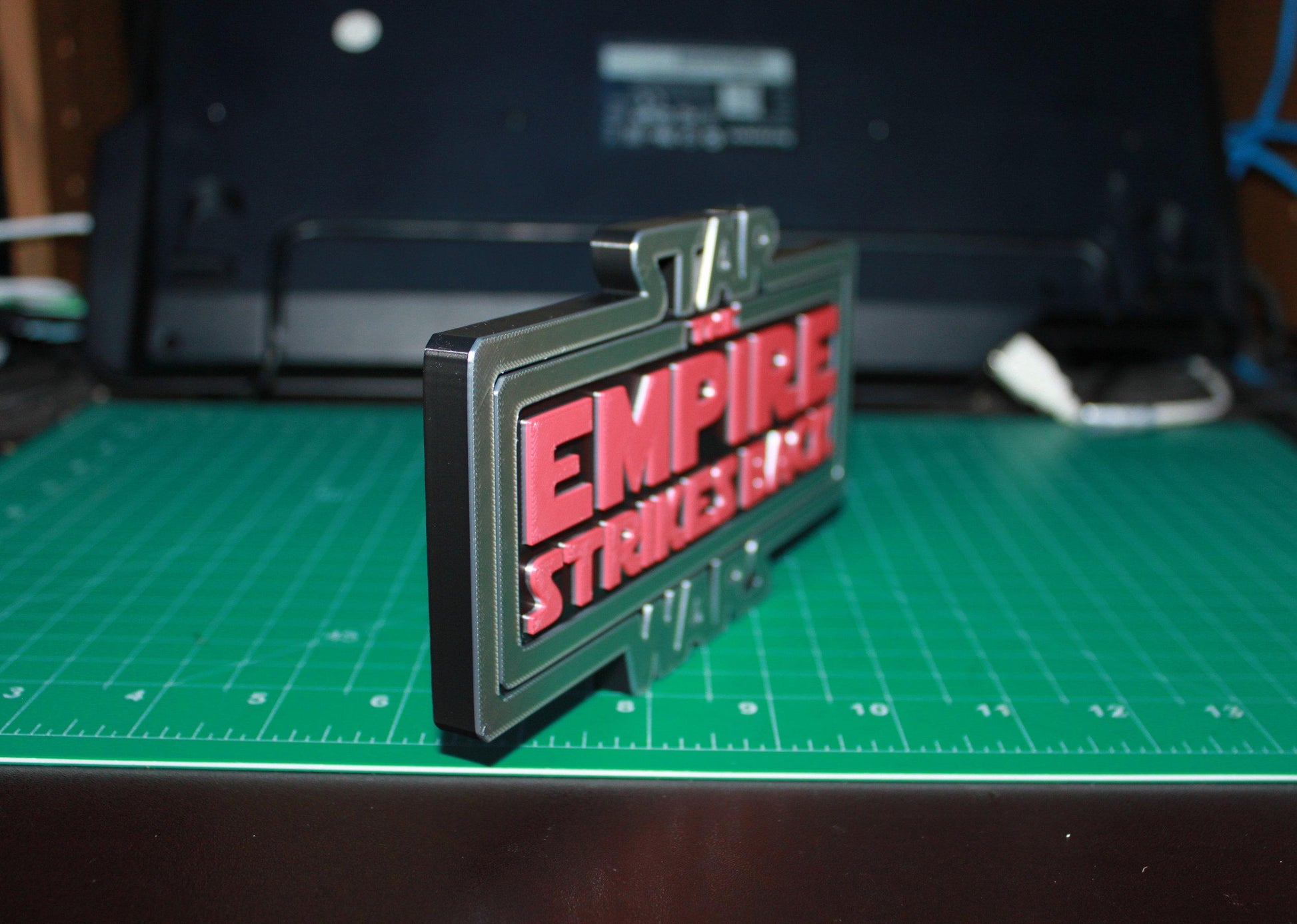 Star Wars The Empire Strikes Back 3D printed Logo Art