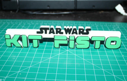 Kit Fisto 3D printed Comic Logo Art