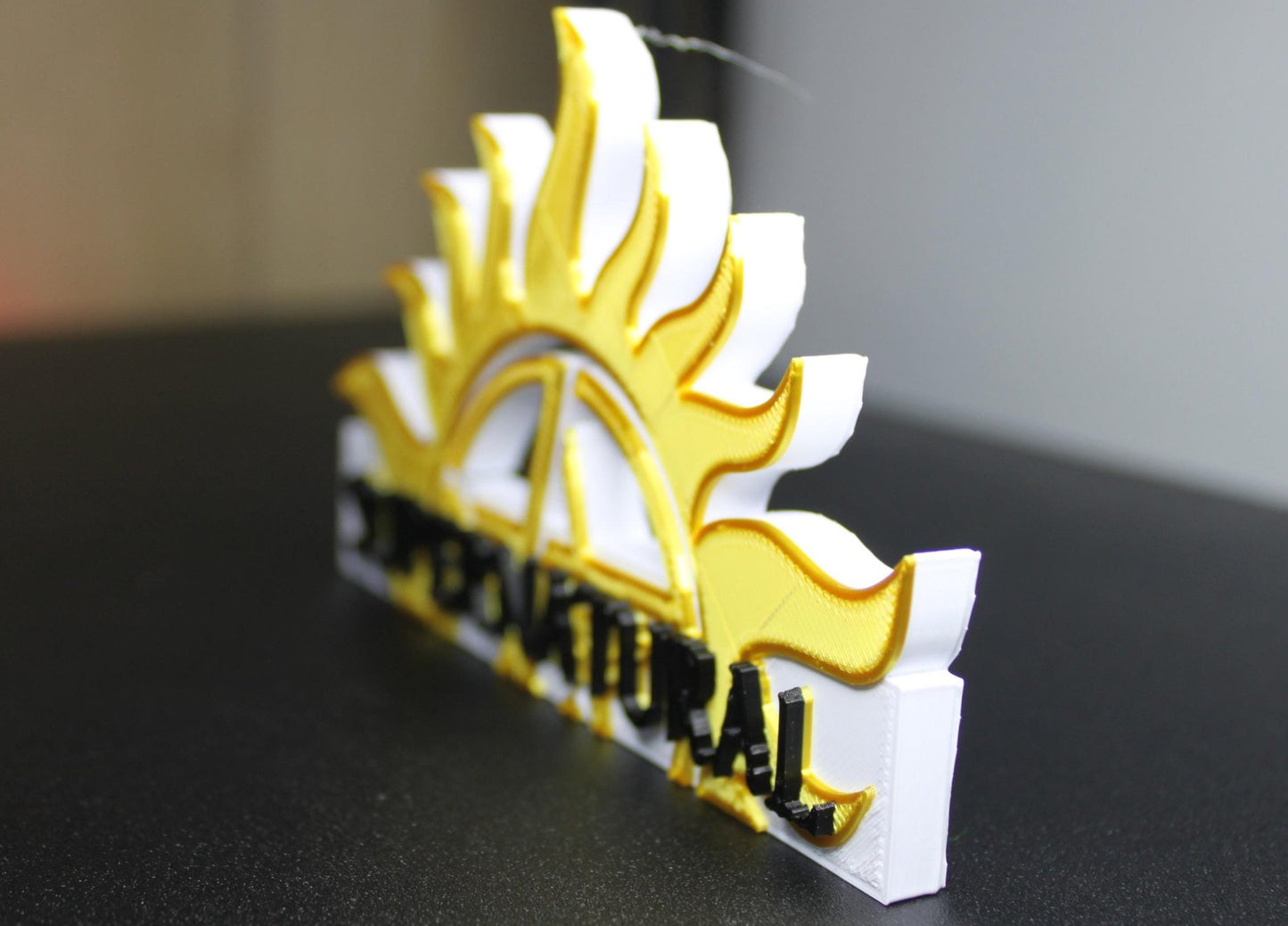 Supernatural 3D printed Logo Art