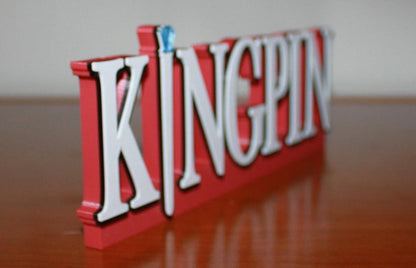 Kingpin 3D printed Comic Logo Art