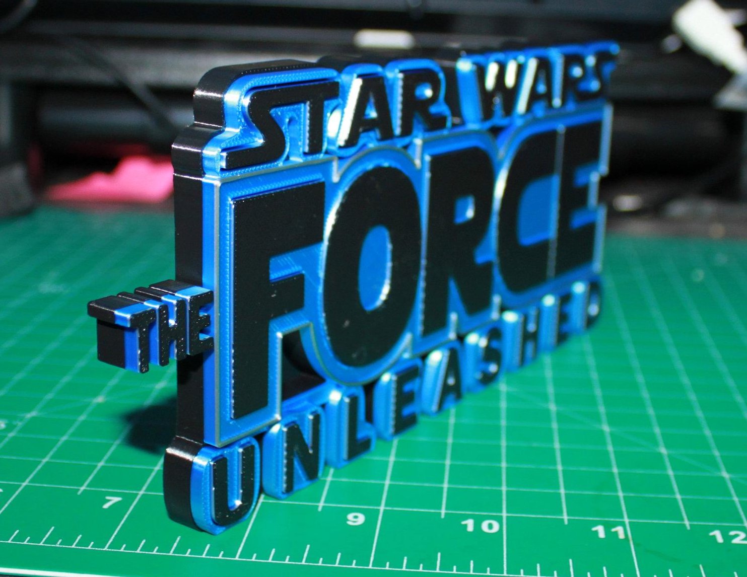 The Force Unleased Video Game 3D printed Logo Art