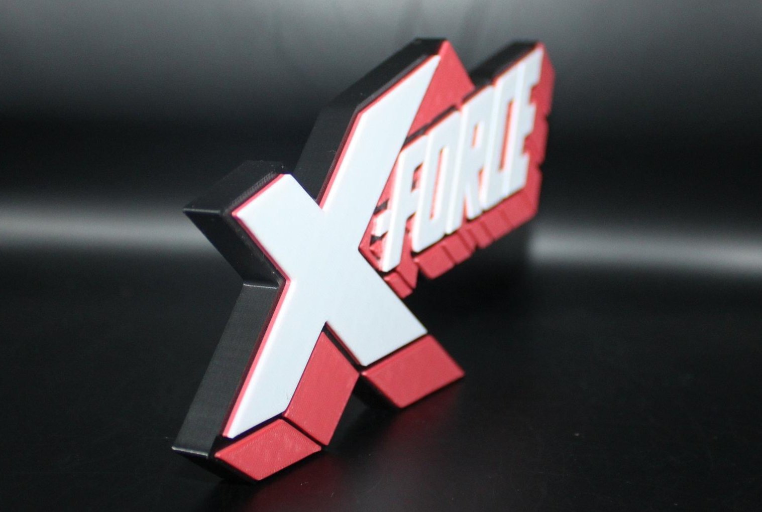 X-Force 3D printed Comic Logo Art