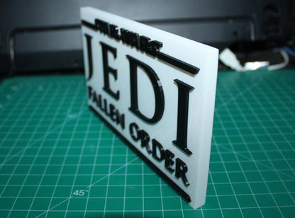 Jedi Fallen Order 3D printed Logo Art