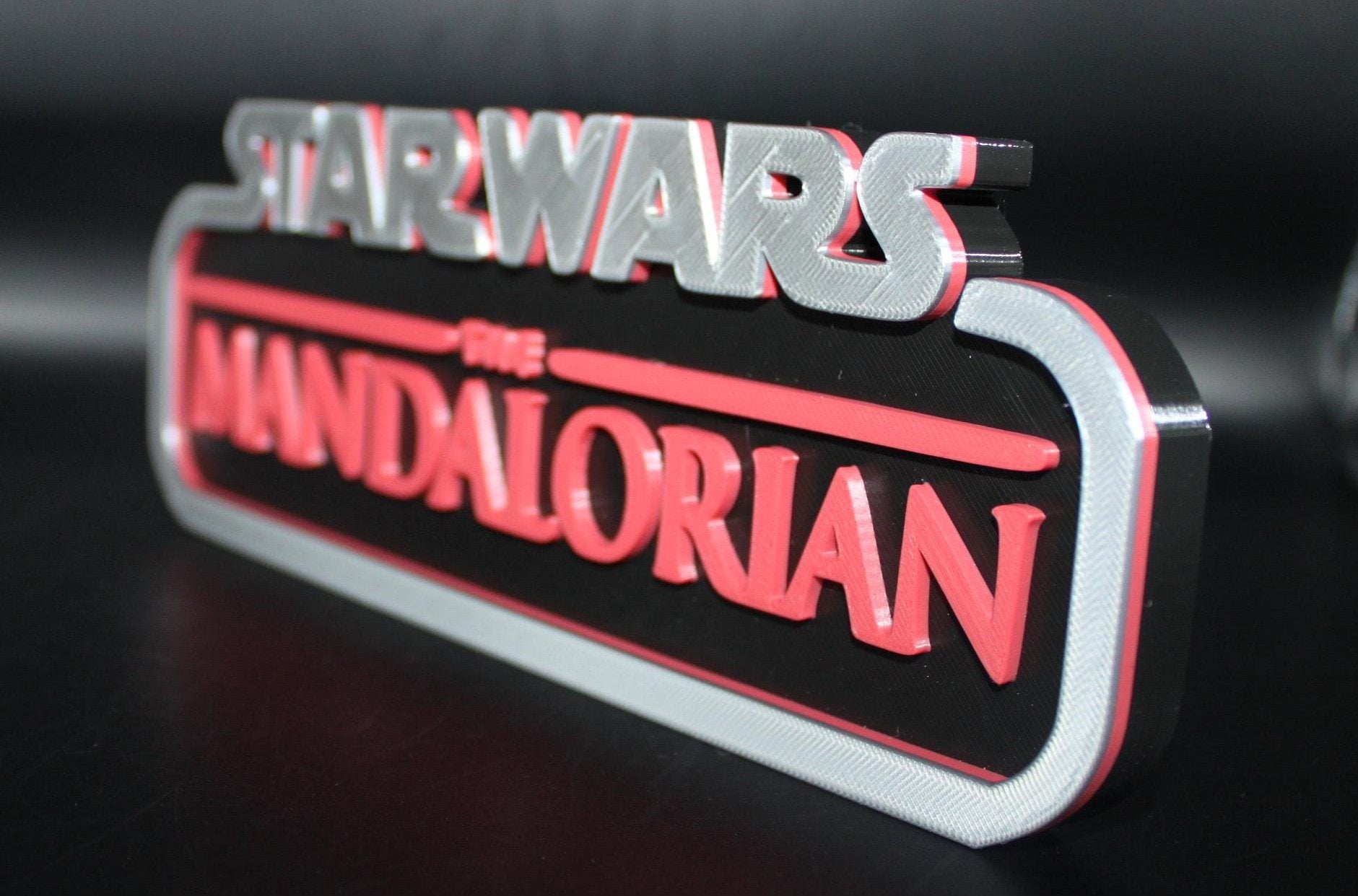 Mandalorian 3D printed Logo Art