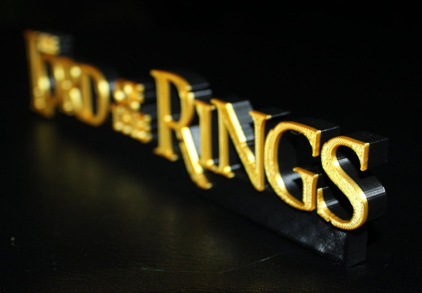 Lord of the Rings 3D printed Logo Art