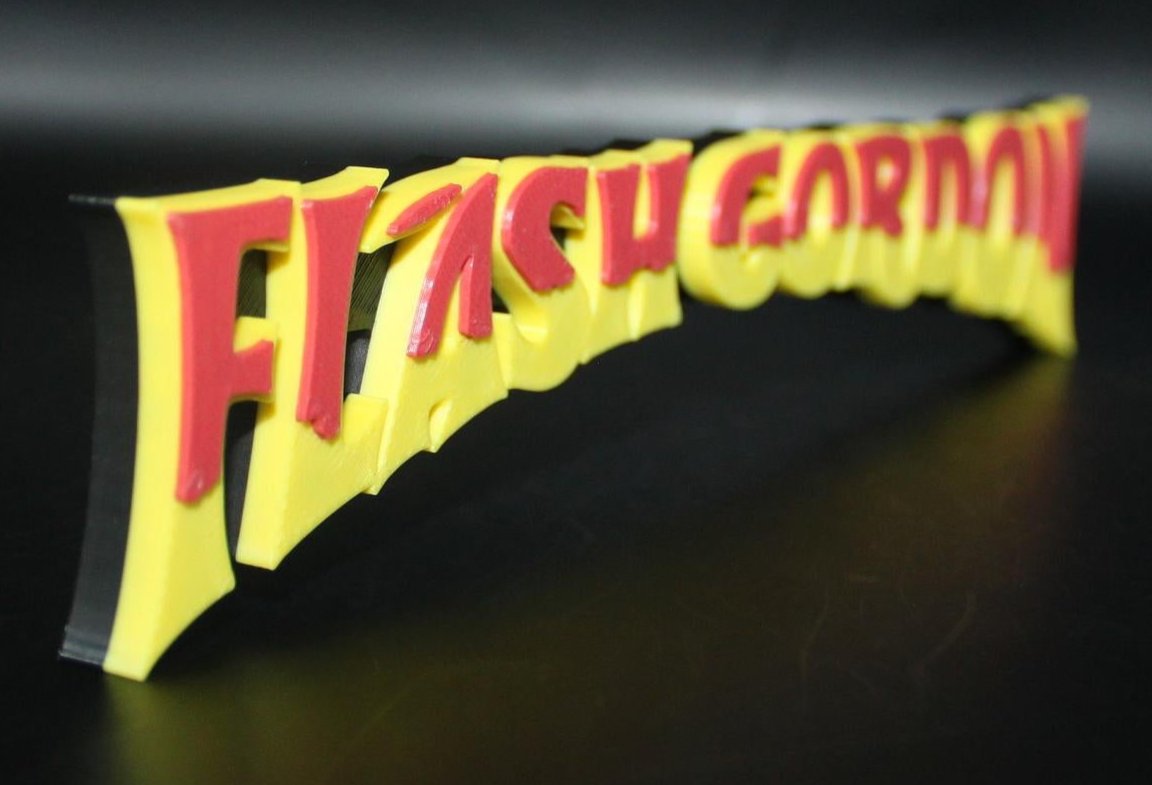 Flash Gordon 3D Printed Logo