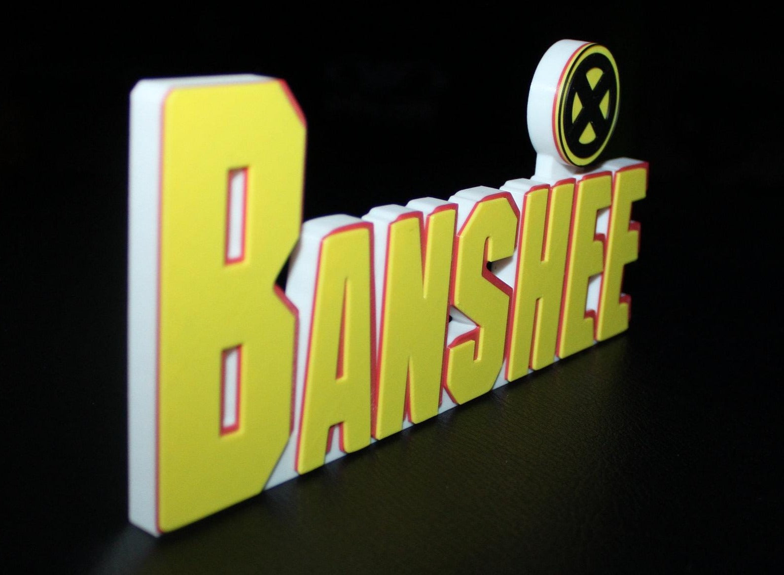 Banshee 3D printed Comic Logo Art