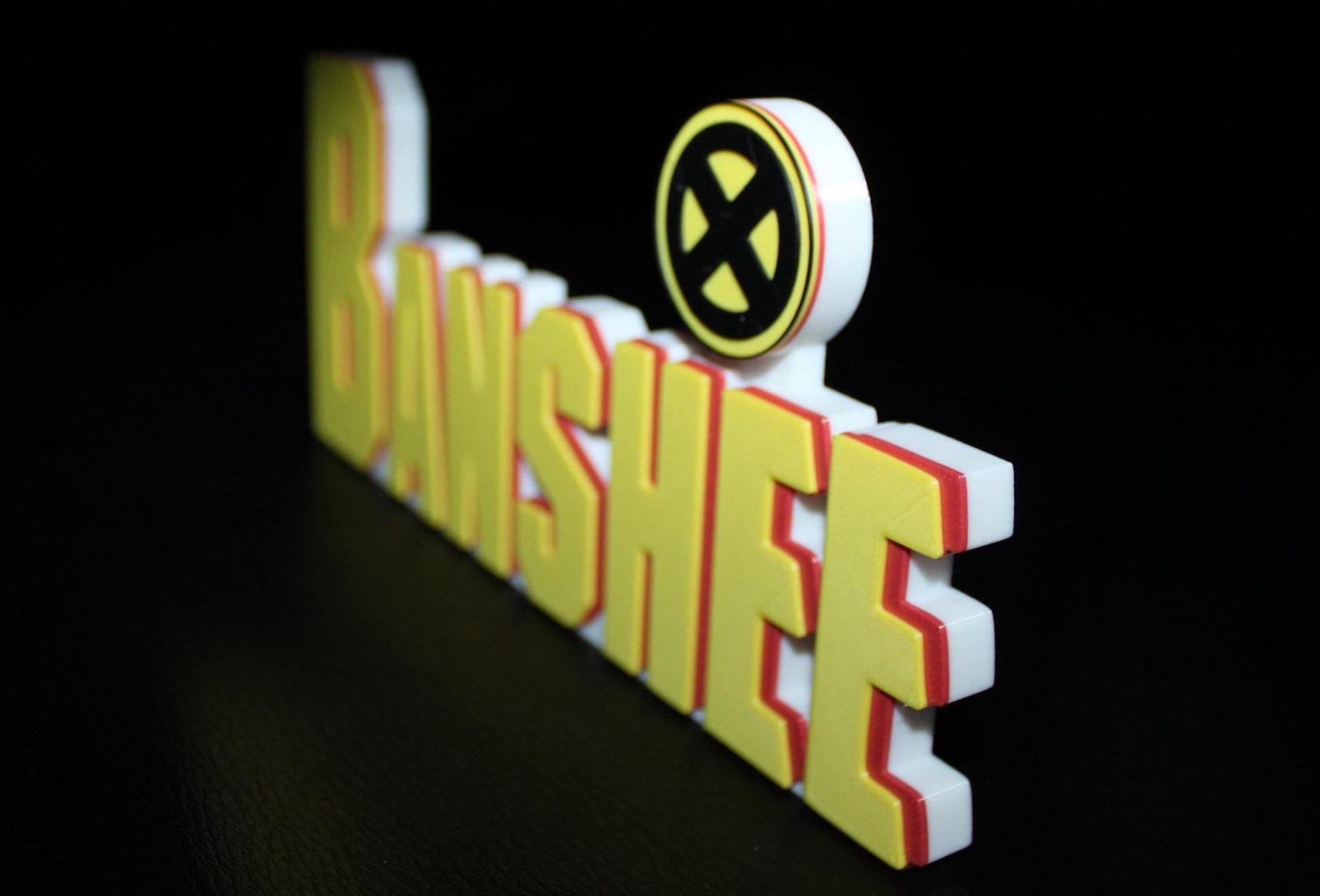 Banshee 3D printed Comic Logo Art