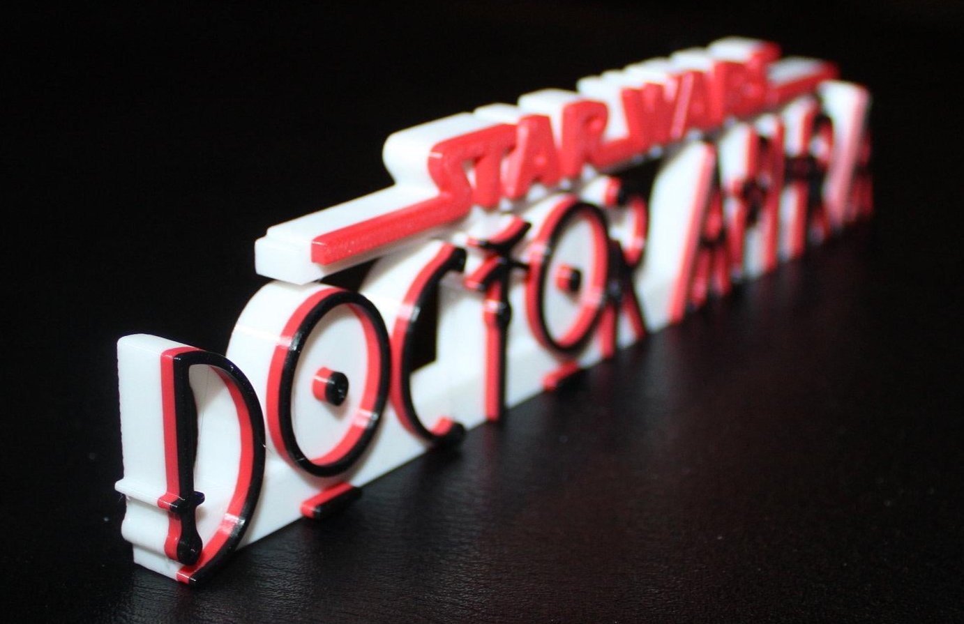 Doctor Aphra 3D printed Logo Art