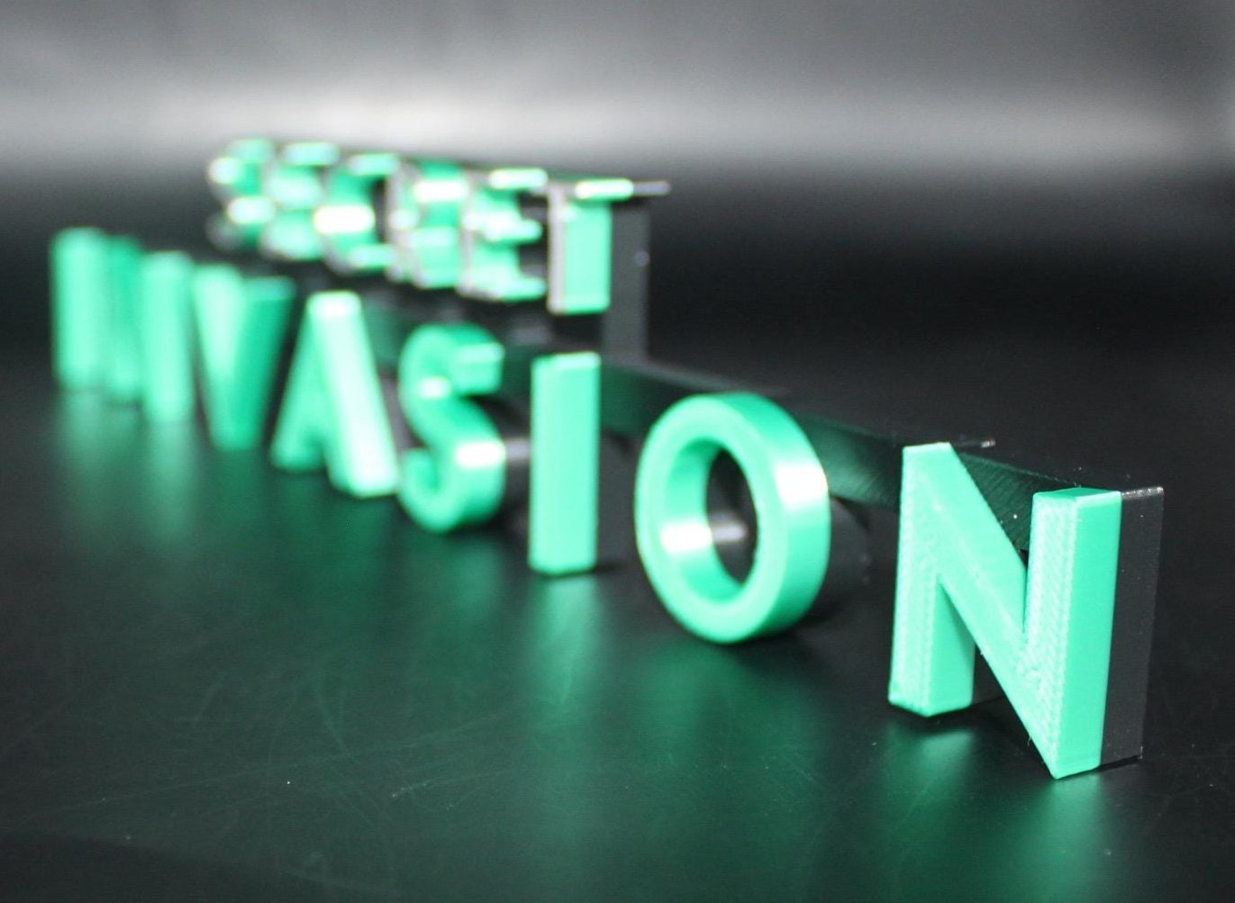 Secret Invasion 3D printed Comic Logo Art