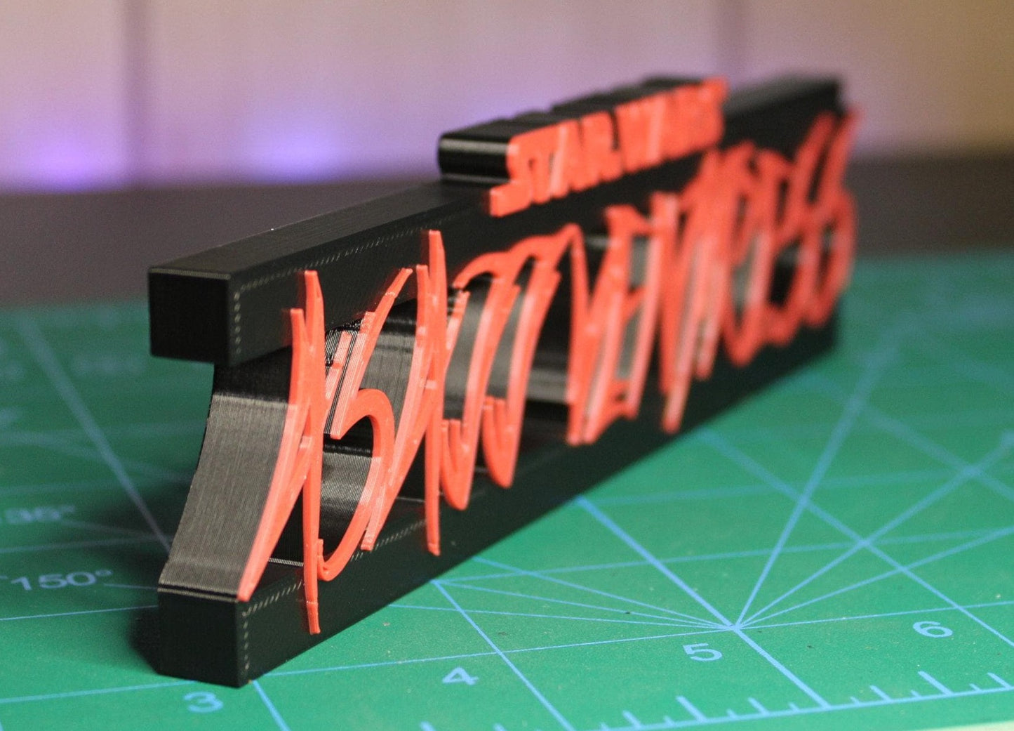 Asajj Ventress 3D printed Logo Art