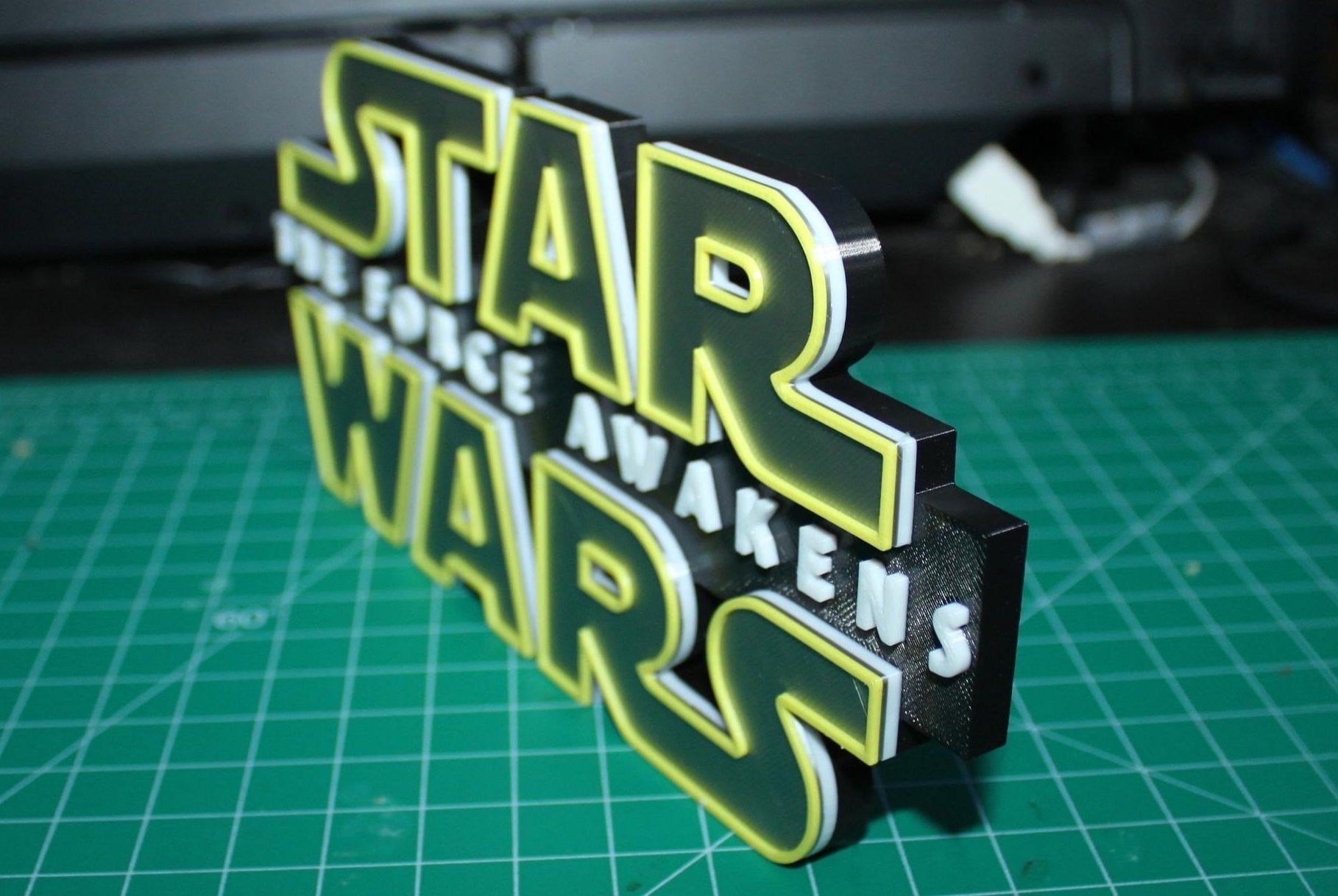 Star Wars The Force Awakens 3D printed Logo Art