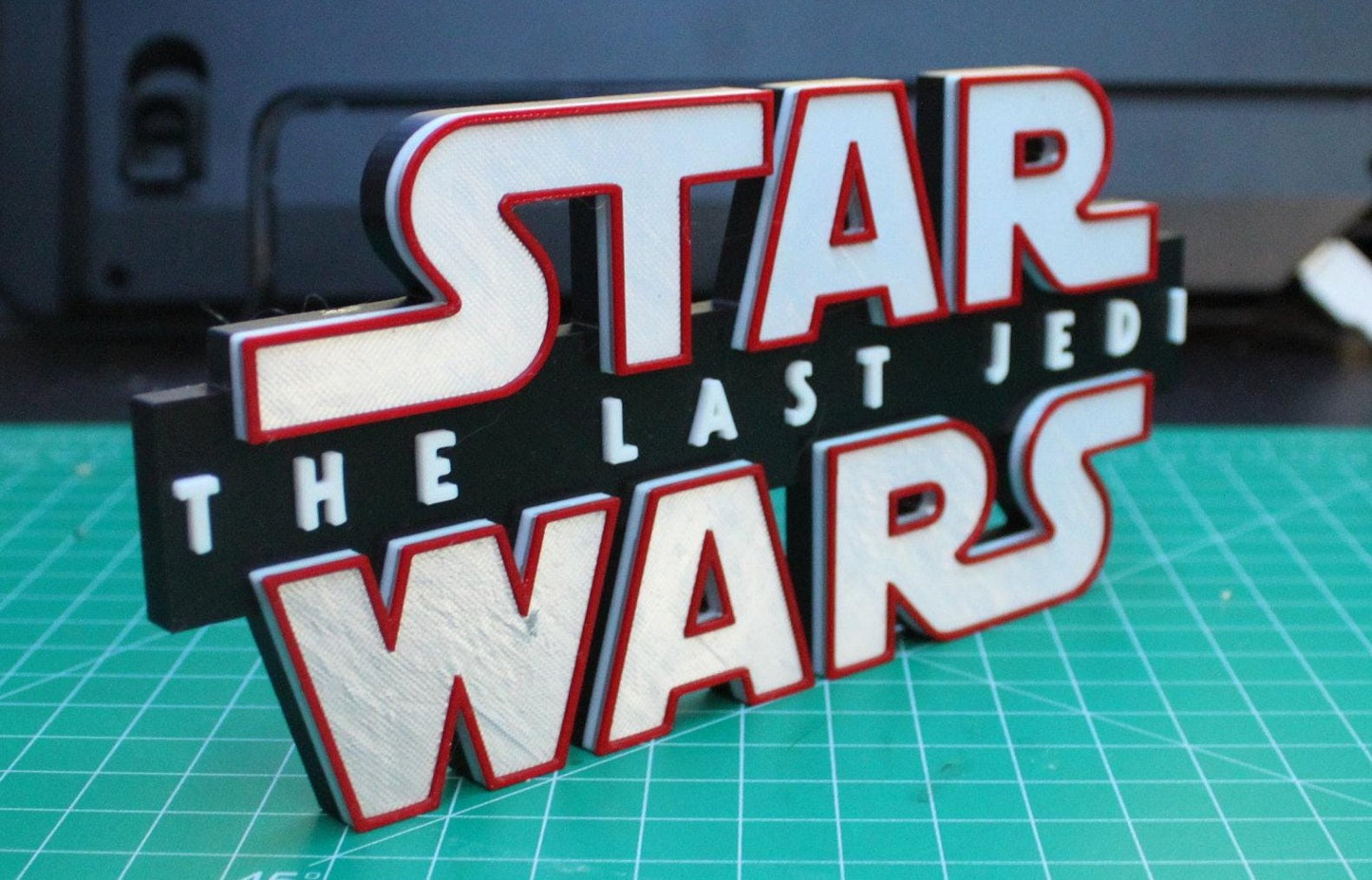 Star Wars The Last Jedi 3D printed Logo Art