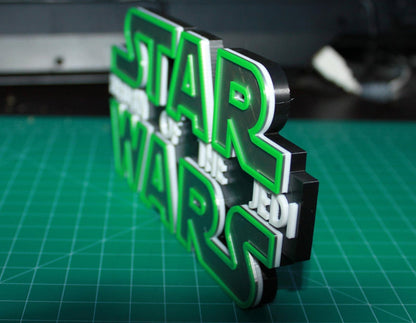 Star Wars Return Of The Jedi 3D printed Logo Art