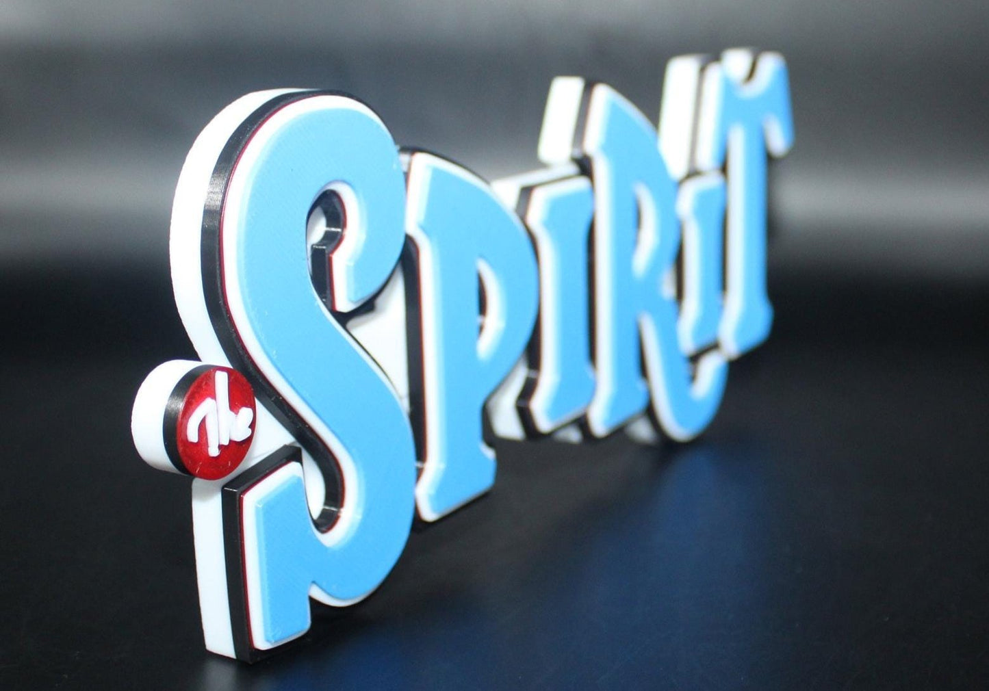 The Spirit 3D printed Logo Art