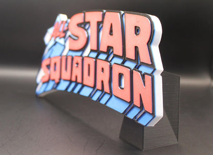 All Star Squadron 3D printed Comic Logo Art