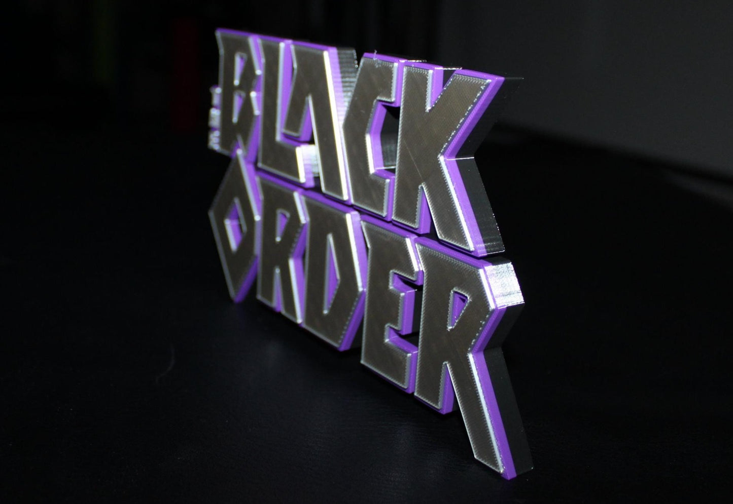 Black Order 3D printed Comic Logo Art