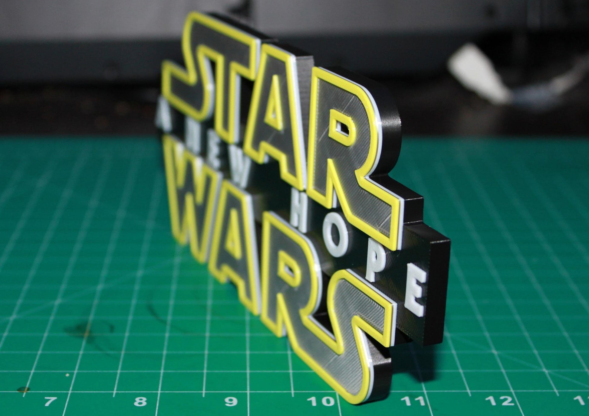 Star Wars A New Hope 3D printed Logo Art