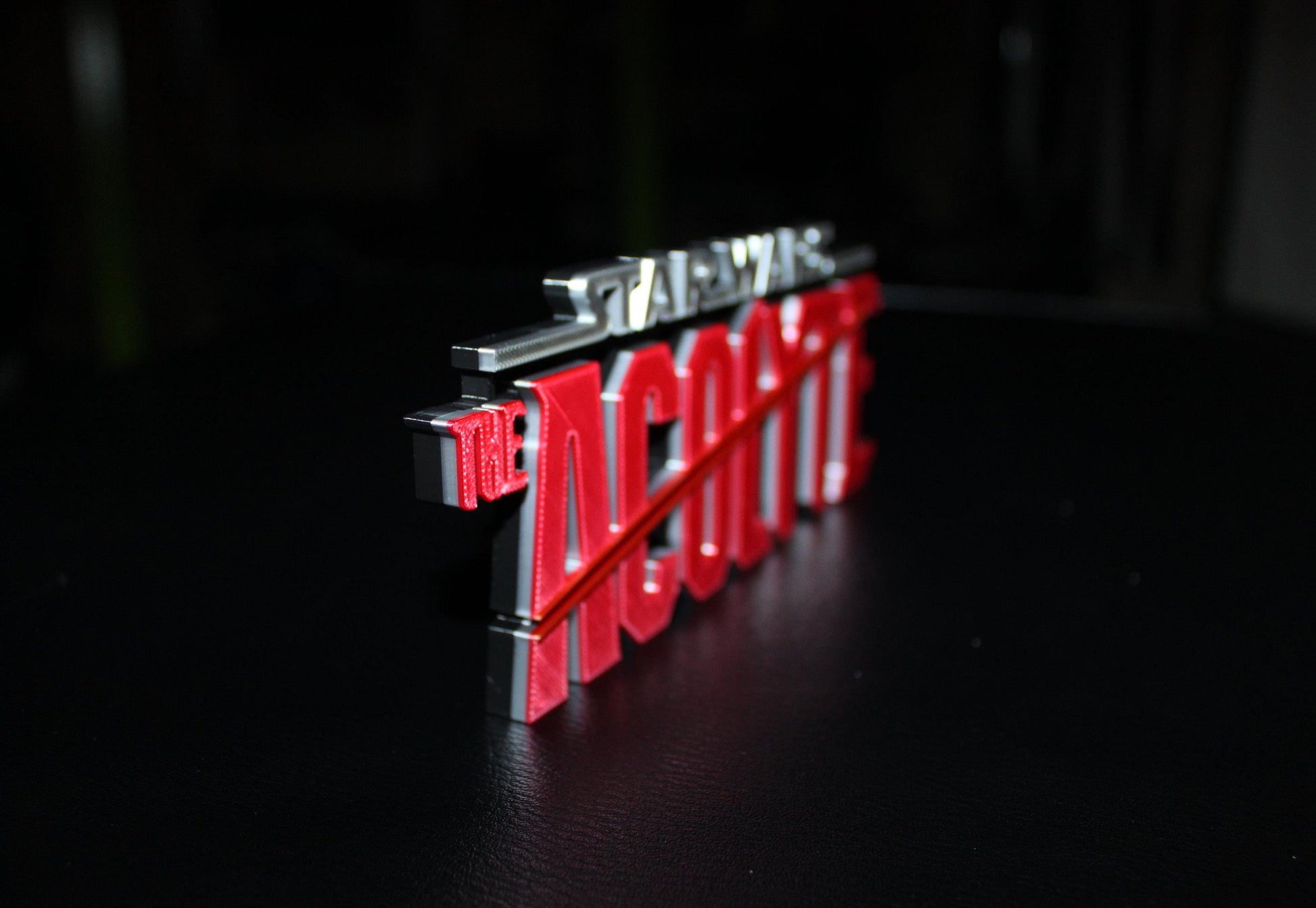 The Acolyte 3D printed Logo Art