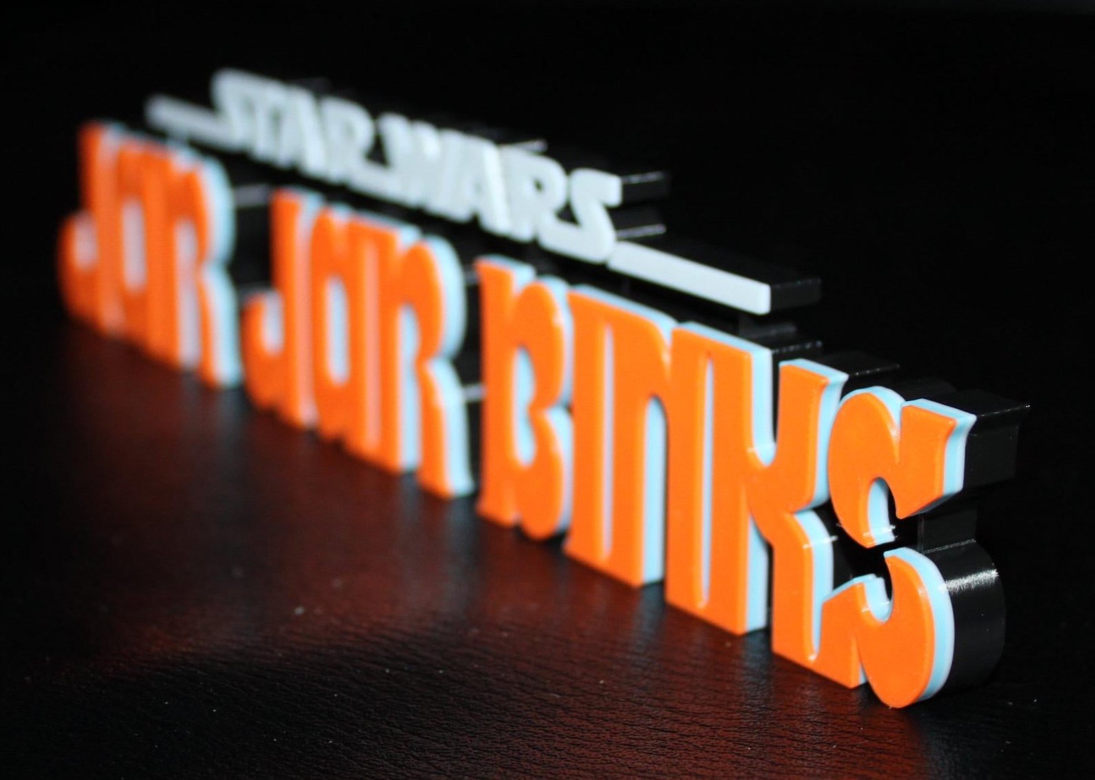 Jar Jar Binks 3D printed Logo Art