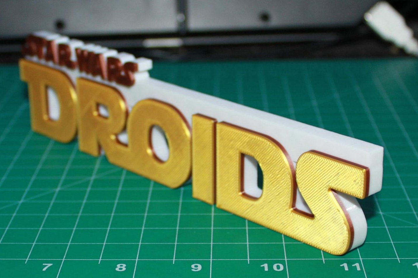 Droids 3D printed Logo Art