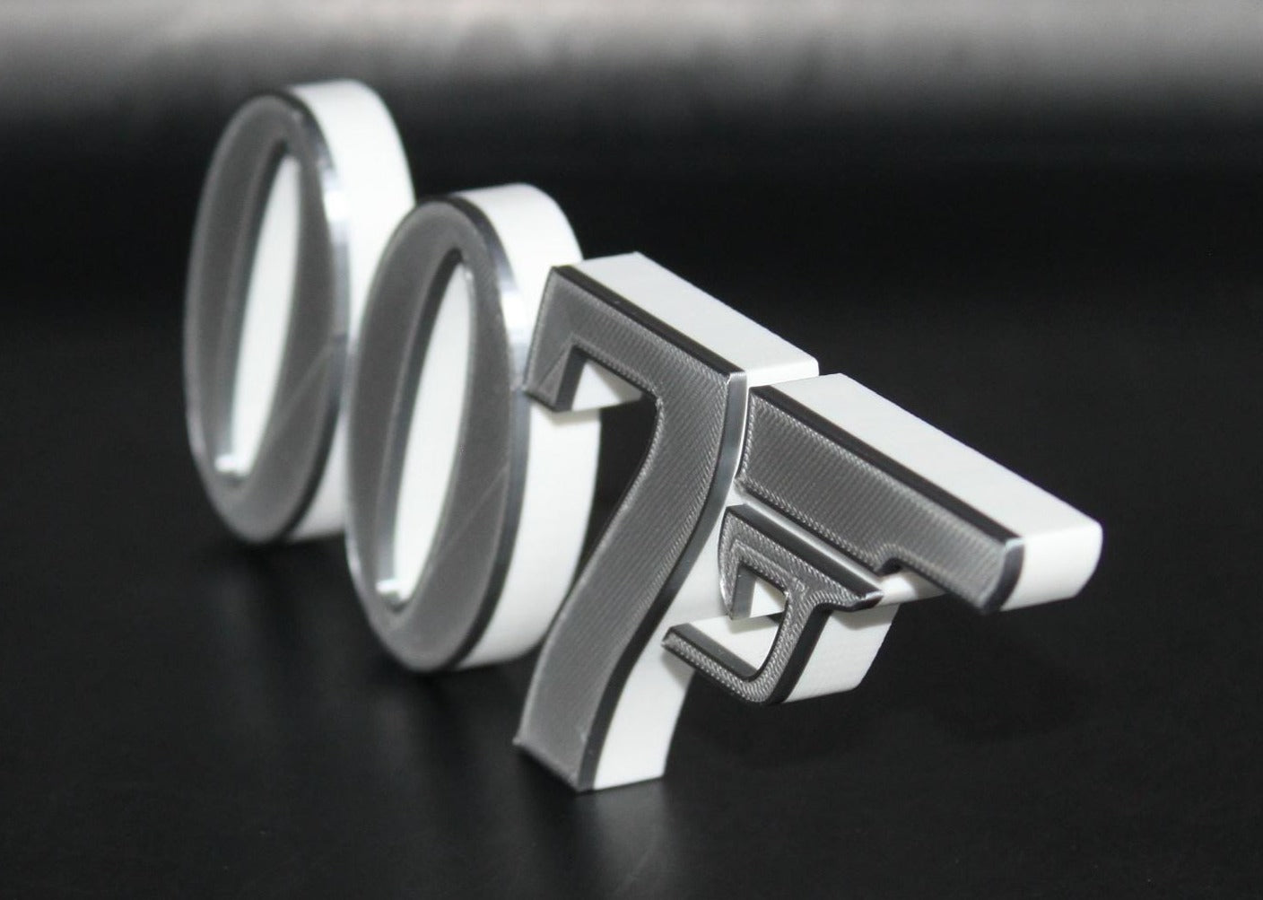 007, James Bond 3D printed Logo Art