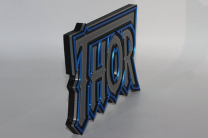 Thor 3D printed Comic Logo Art