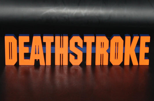 Deathstroke 3D printed Comic Logo Art