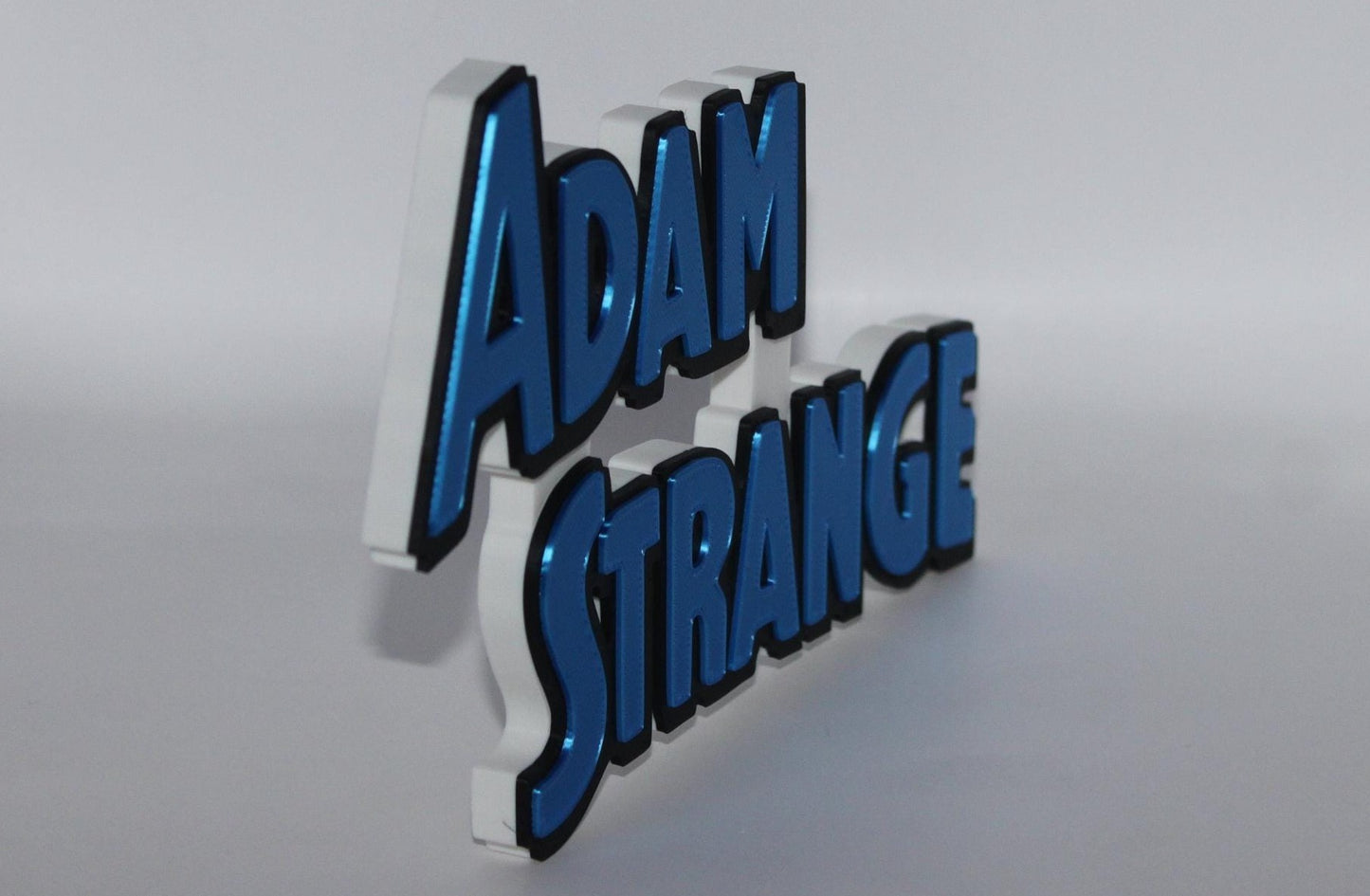 Adam Strange 3D printed Comic Logo Art