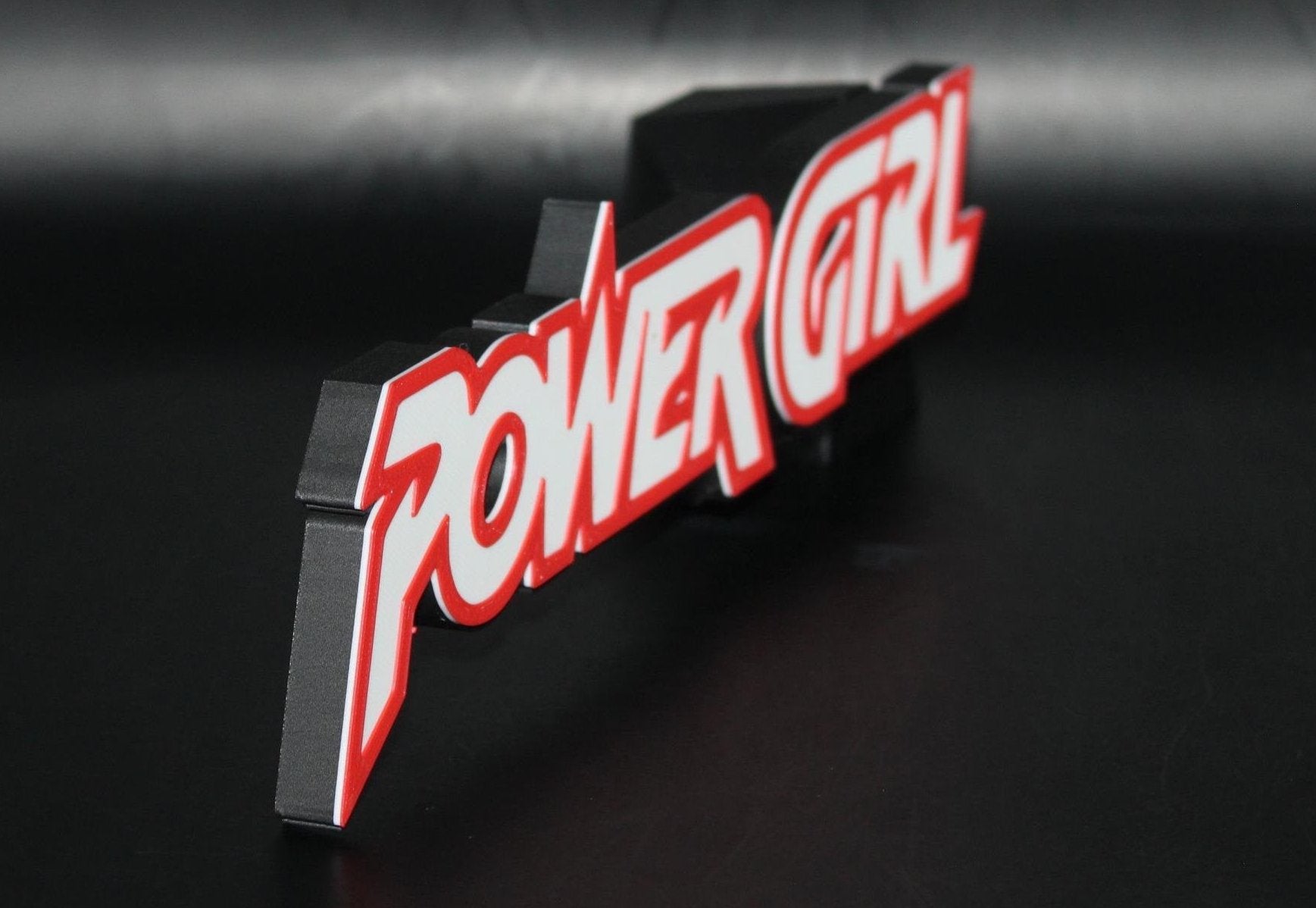 Power Girl 3D printed Comic Logo Art