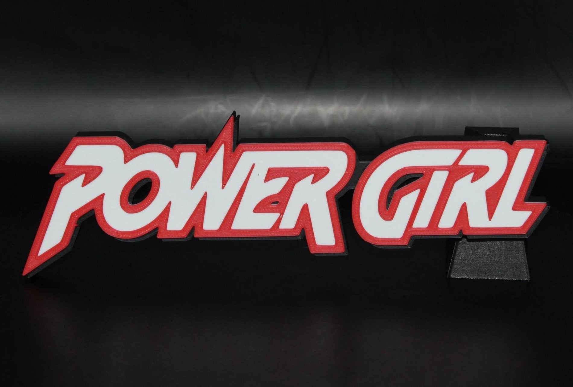 Power Girl 3D printed Comic Logo Art