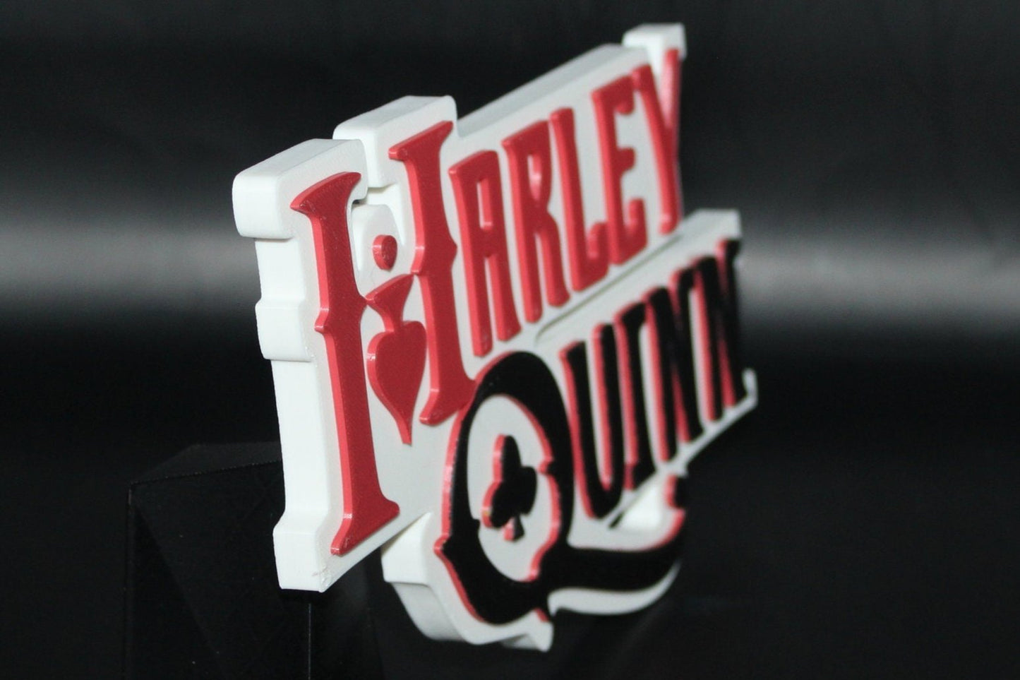 Harley Quinn 3D printed Comic Logo Art