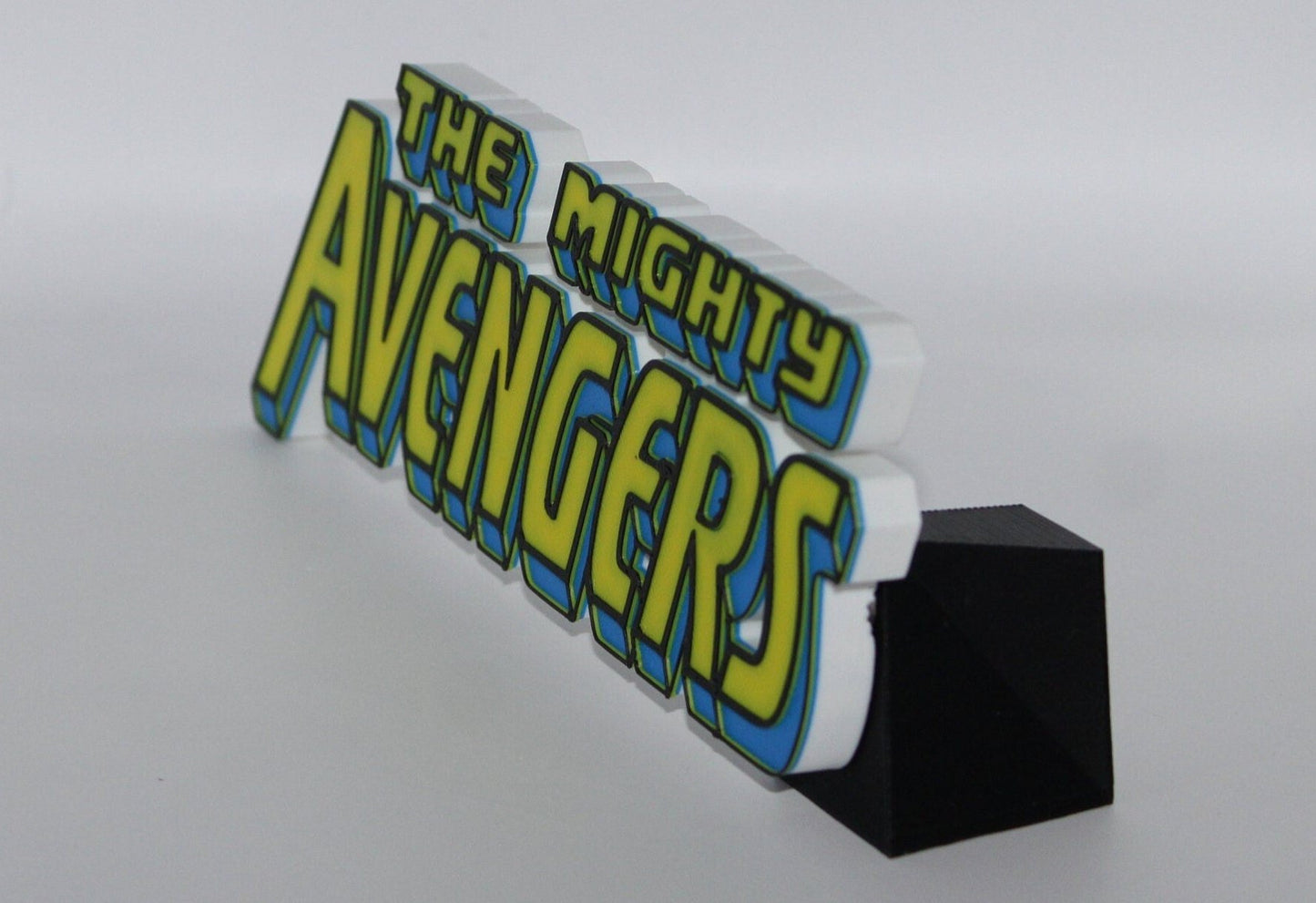 The Mighty Avengers 3D printed Comic Logo Art