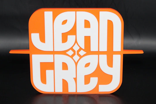 Jean Grey 3D printed Comic Logo Art