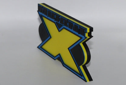 Mutant X 3D printed Comic Logo Art