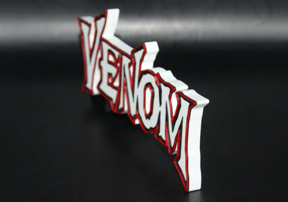 Venom 3D printed Comic Logo Art