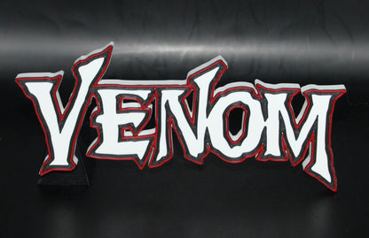 Venom 3D printed Comic Logo Art