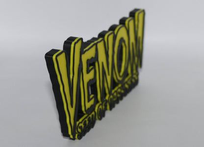 Venom 3D printed Comic Logo Art