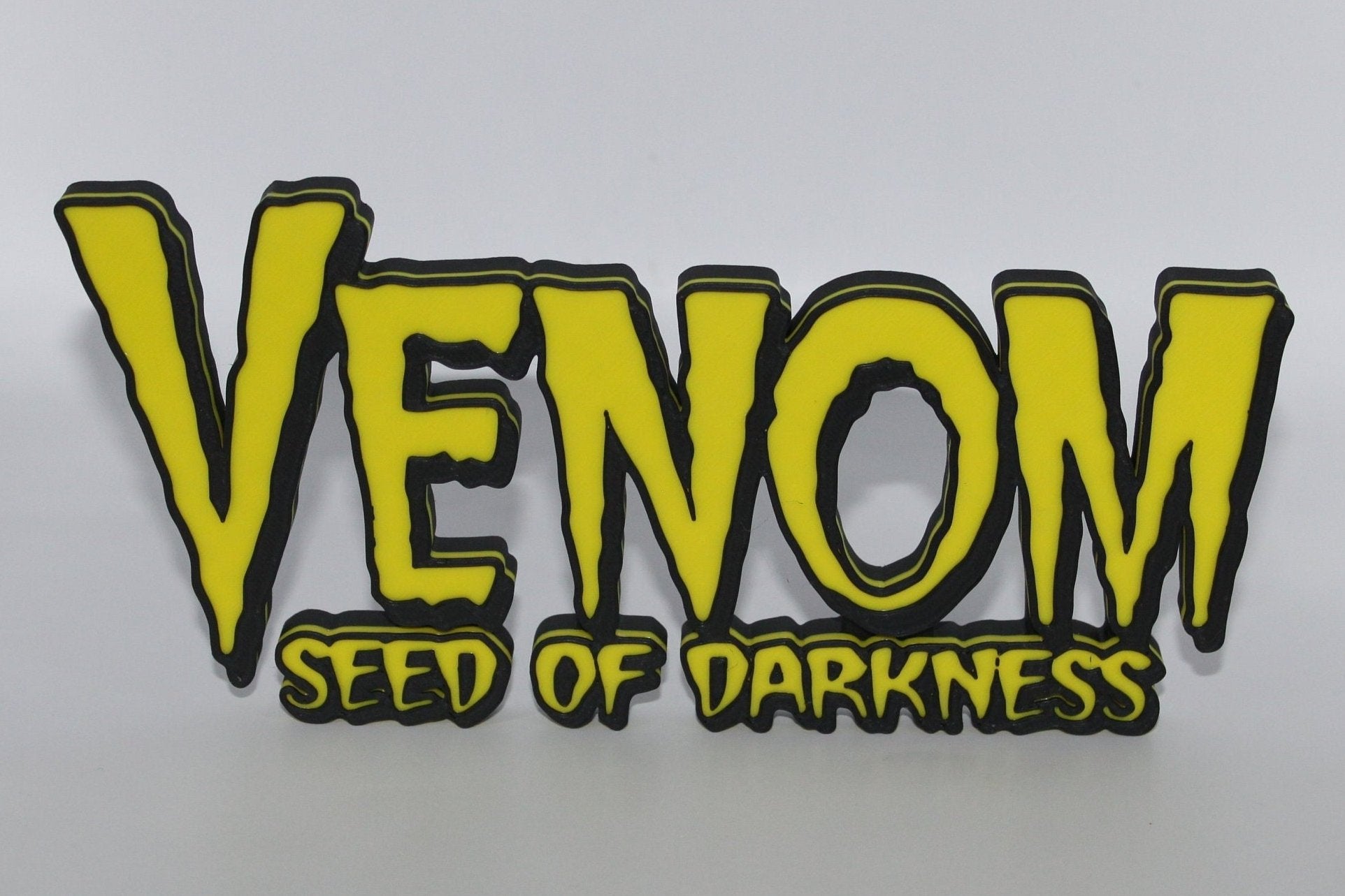 Venom 3D printed Comic Logo Art