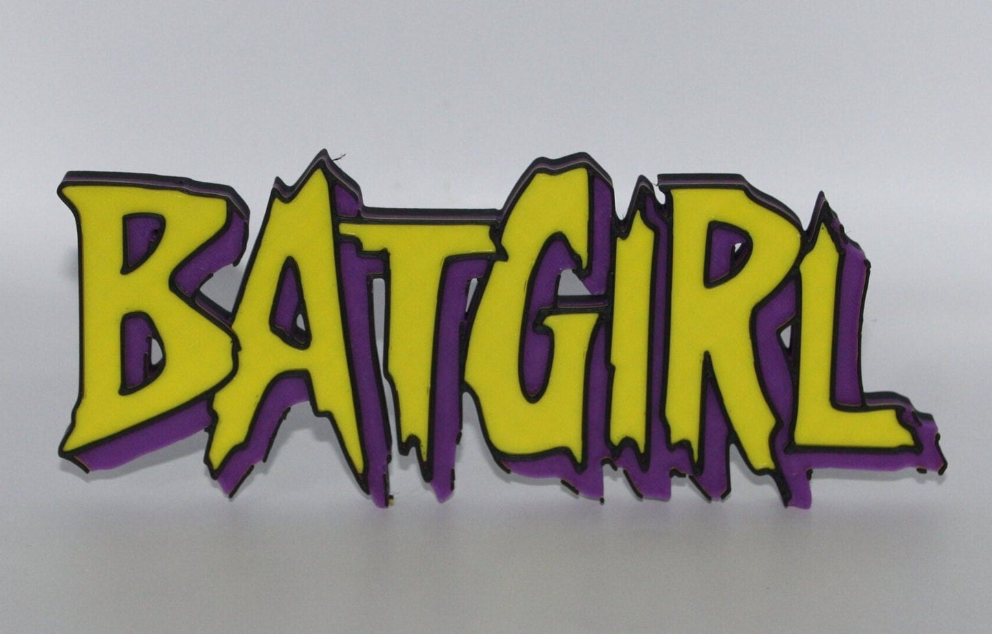 Batgirl 3D printed Comic Logo Art