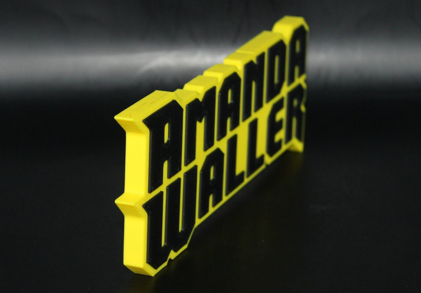 Amanda Waller 3D printed Comic Logo Art