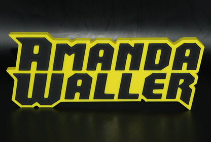 Amanda Waller 3D printed Comic Logo Art