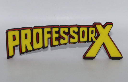 Professor X 3D printed Comic Logo Art